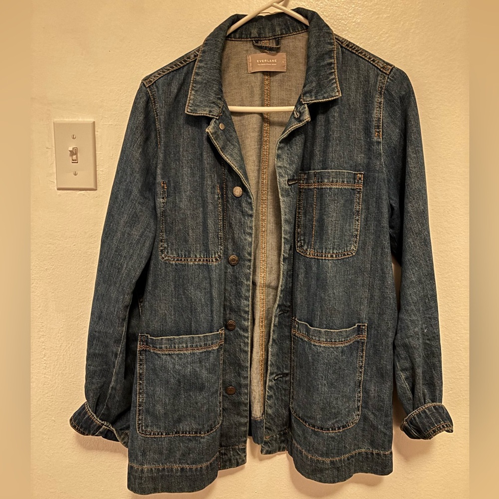 Everlane Dark Blue Denim Chore Jacket